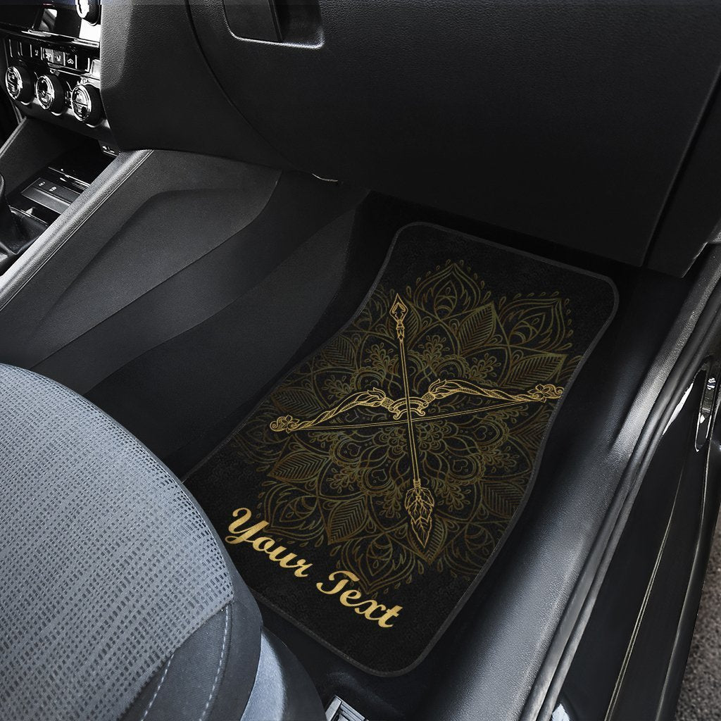 Personalized Sagittarius Car Floor Mats Custom Zodiac Sign Sagittarius Car Accessories