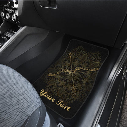 Personalized Sagittarius Car Floor Mats Custom Zodiac Sign Sagittarius Car Accessories