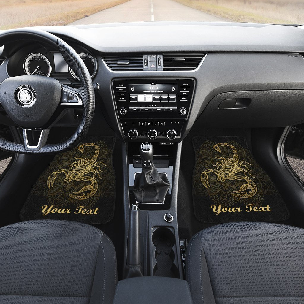 Personalized Scorpio Car Floor Mats Custom Zodiac Sign Scorpio Car Accessories