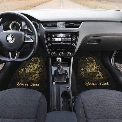 Personalized Scorpio Car Floor Mats Custom Zodiac Sign Scorpio Car Accessories