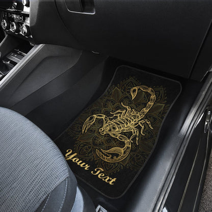 Personalized Scorpio Car Floor Mats Custom Zodiac Sign Scorpio Car Accessories