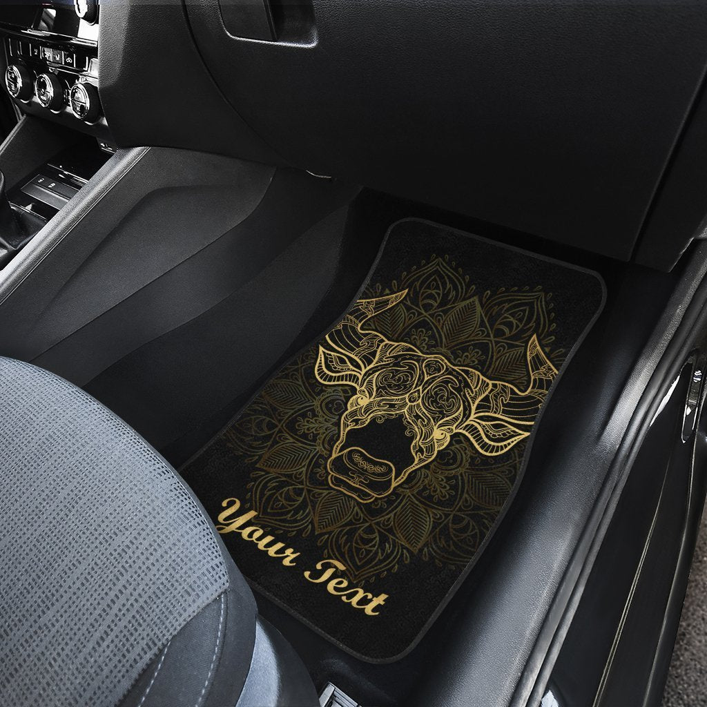 Personalized Taurus Car Floor Mats Custom Zodiac Sign Taurus Car Accessories