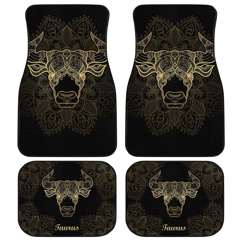 Personalized Taurus Car Floor Mats Custom Zodiac Sign Taurus Car Accessories