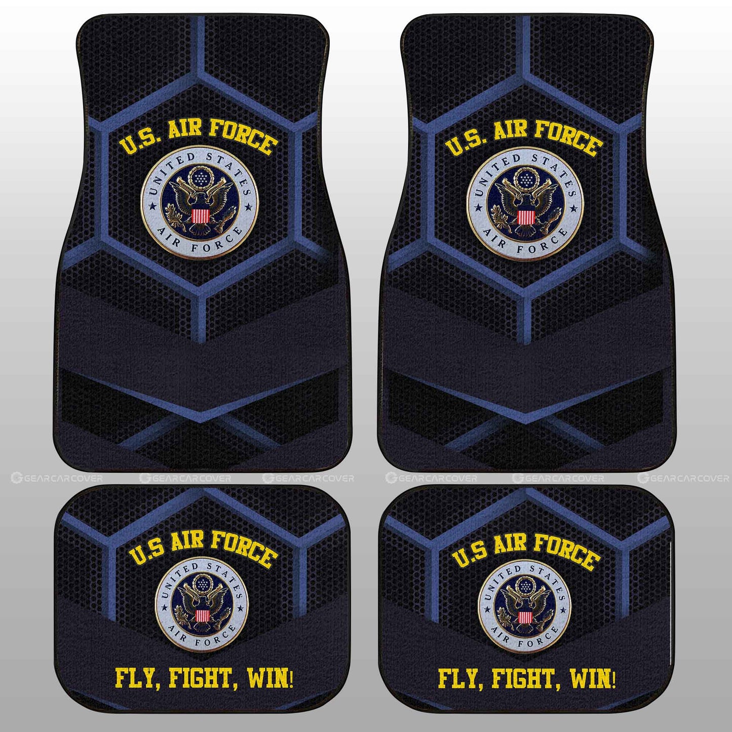 Personalized U.S. Air Force Military Car Floor Mats Custom Name Car Accessories