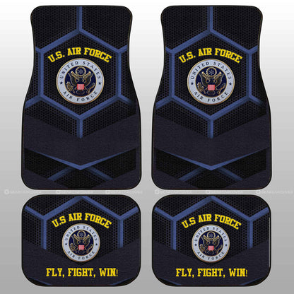 Personalized U.S. Air Force Military Car Floor Mats Custom Name Car Accessories