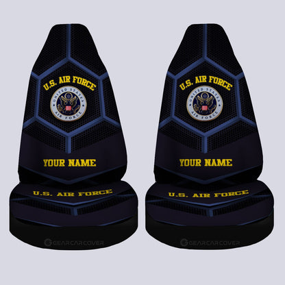 Personalized U.S. Air Force Military Car Seat Covers Custom Name Car Accessories