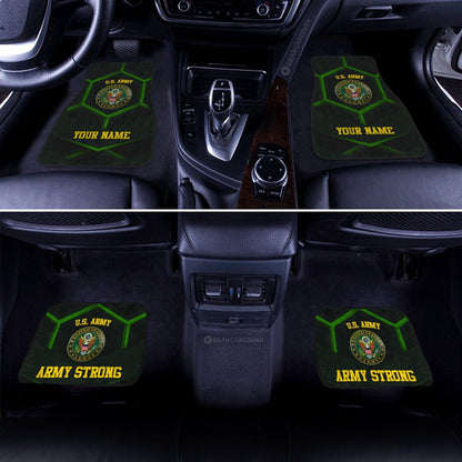 Personalized U.S Army Car Floor Mats Customized Name US Military Car Accessories