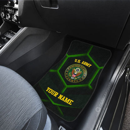 Personalized U.S Army Car Floor Mats Customized Name US Military Car Accessories