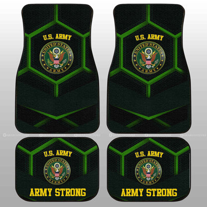 Personalized U.S Army Car Floor Mats Customized Name US Military Car Accessories