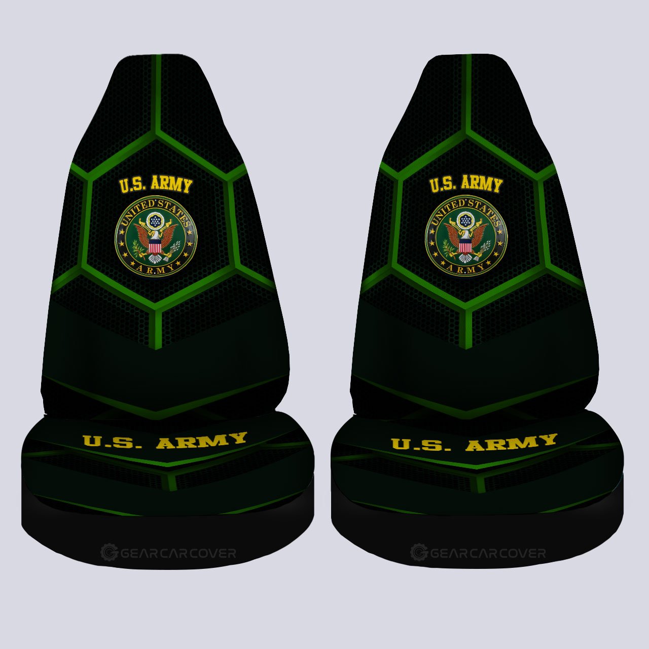 Personalized U.S Army Car Seat Covers Customized Name US Military Car Accessories