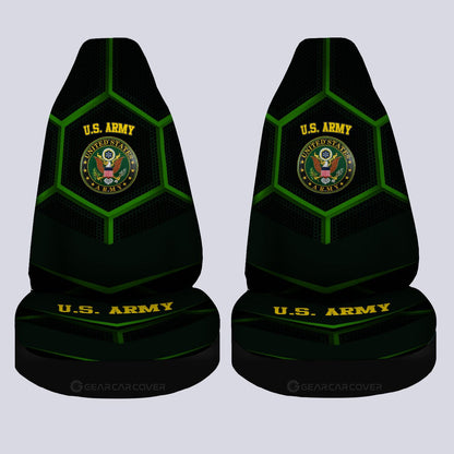 Personalized U.S Army Car Seat Covers Customized Name US Military Car Accessories