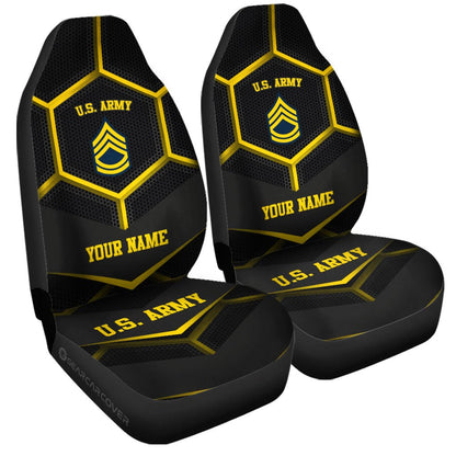 Personalized U.S Army Veterans Car Seat Covers Customized Name US Military Car Accessories