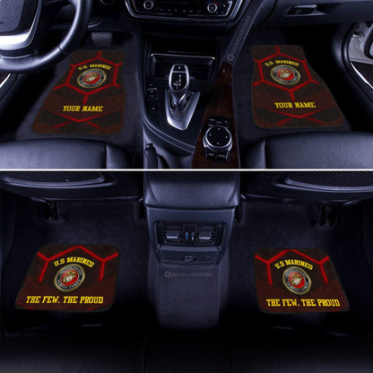 Personalized U.S. Marine Corps Car Floor Mats Customized Name US Military Car Accessories