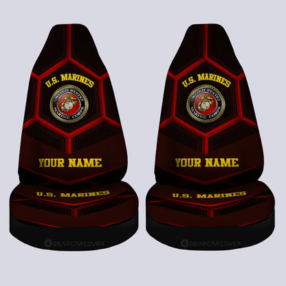 Personalized U.S. Marine Corps Car Seat Covers Military Car Accessories