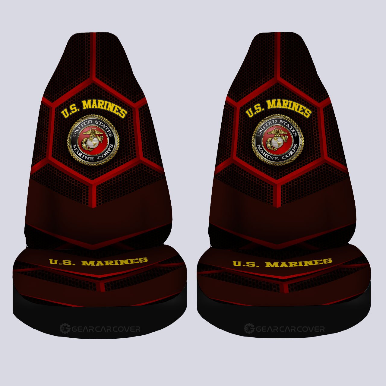 Personalized U.S. Marine Corps Car Seat Covers Military Car Accessories