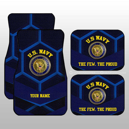 Personalized U.S. Navy Military Car Floor Mats Custom Name Car Accessories