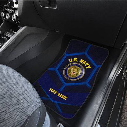 Personalized U.S. Navy Military Car Floor Mats Custom Name Car Accessories