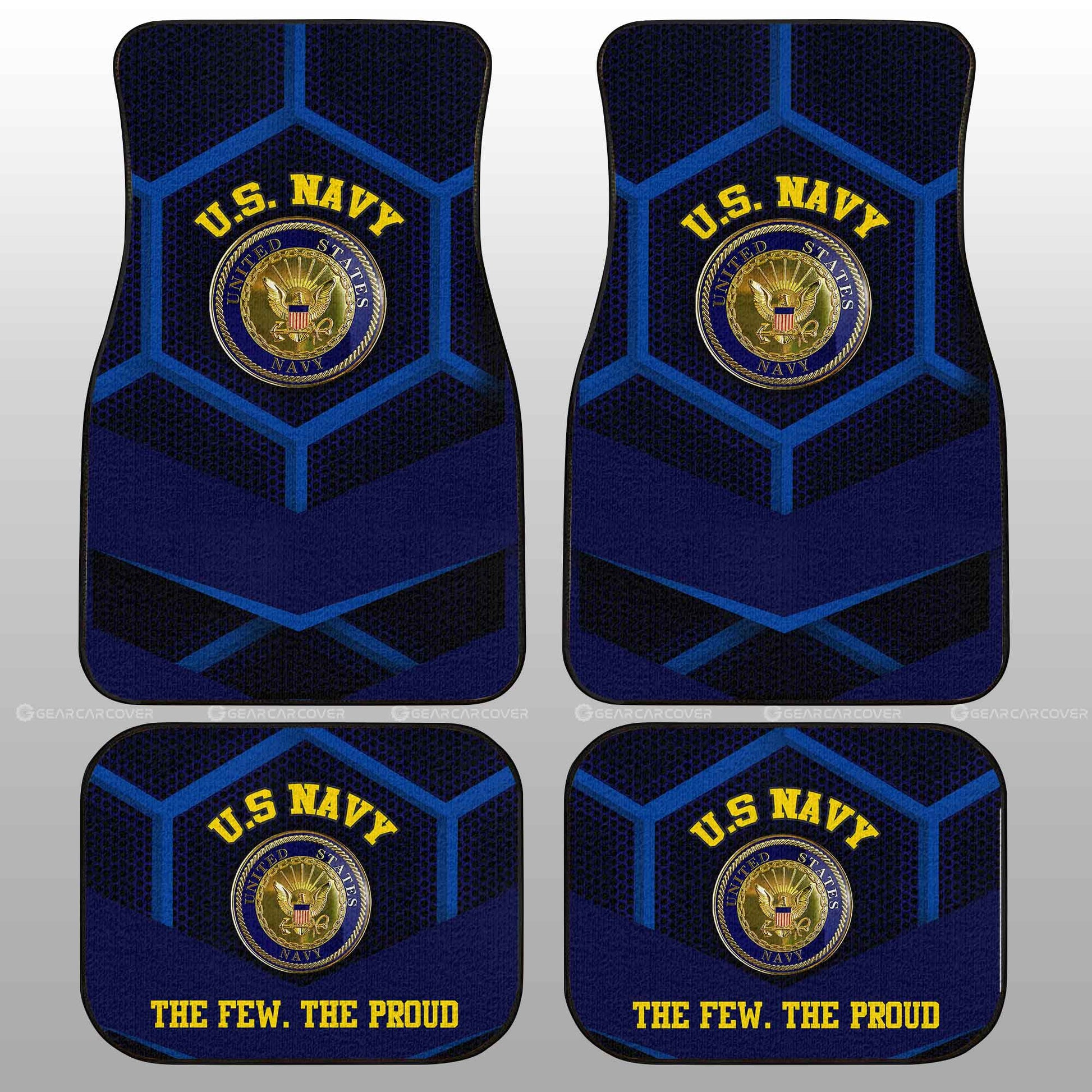 Personalized U.S. Navy Military Car Floor Mats Custom Name Car Accessories