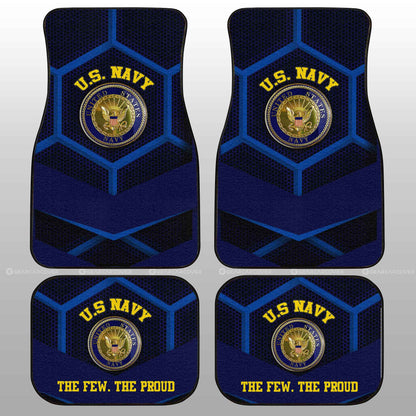 Personalized U.S. Navy Military Car Floor Mats Custom Name Car Accessories