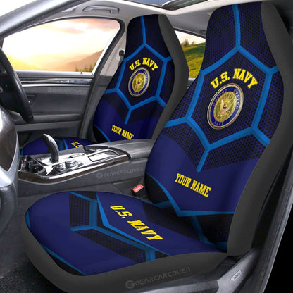 Personalized U.S. Navy Military Car Seat Covers Custom Name Car Accessories