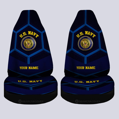 Personalized U.S. Navy Military Car Seat Covers Custom Name Car Accessories