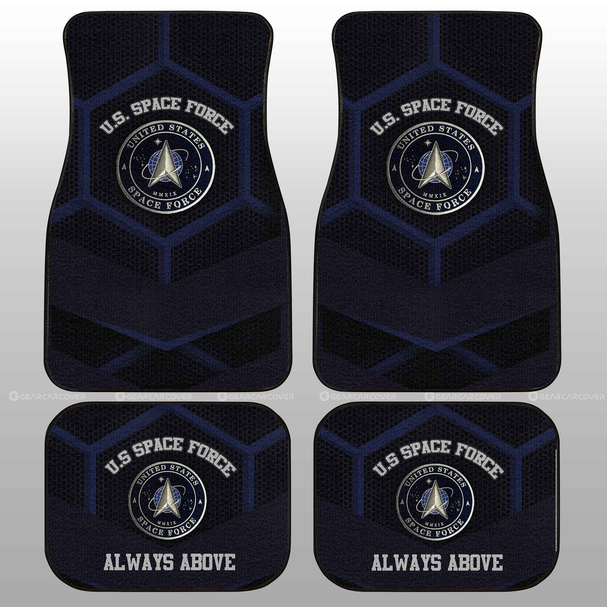 Personalized U.S. Space Force Military Car Floor Mats Custom Name Car Accessories