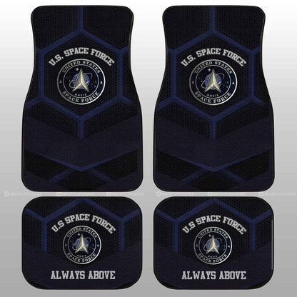 Personalized U.S. Space Force Military Car Floor Mats Custom Name Car Accessories