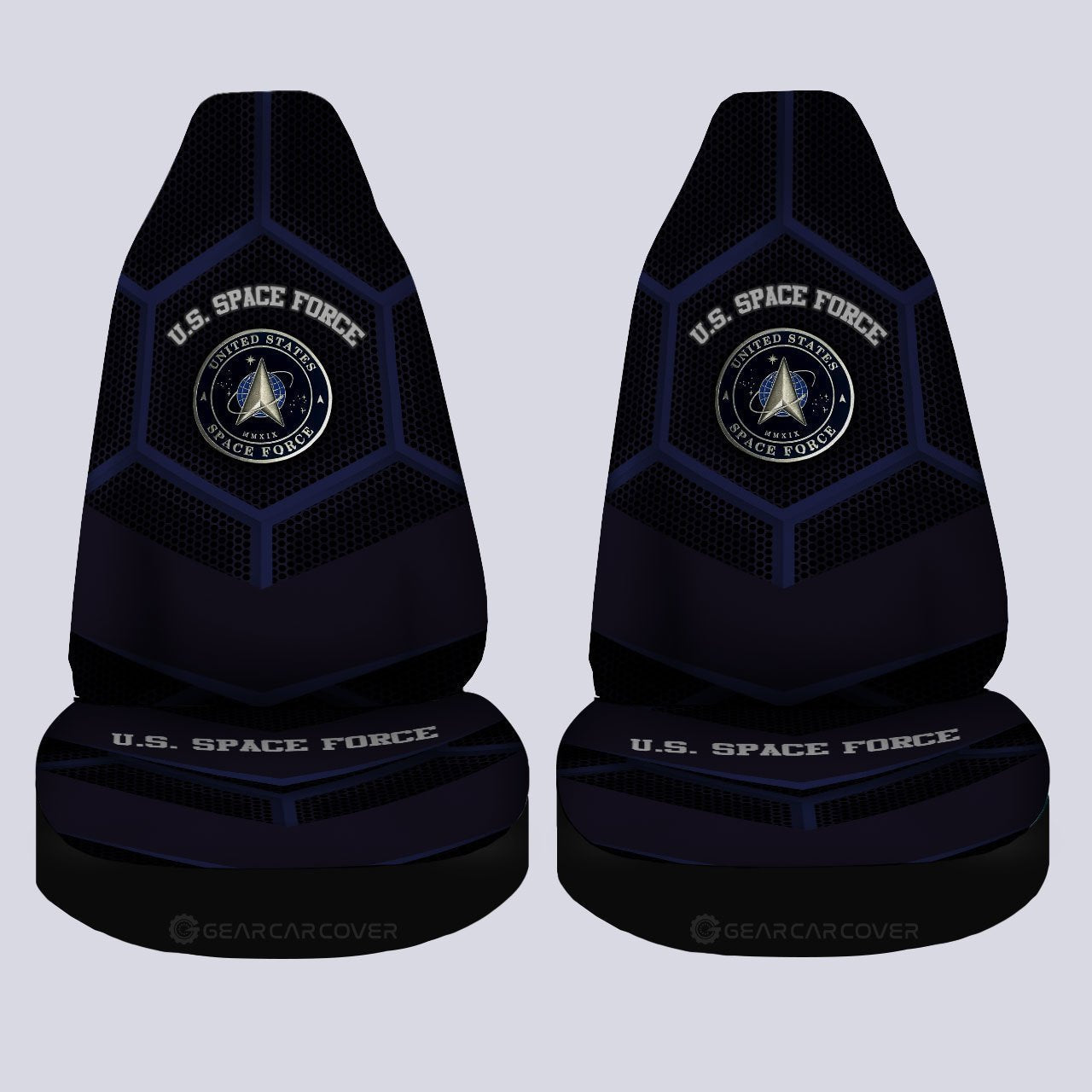 Personalized U.S. Space Force Military Car Seat Covers Custom Name Car Accessories