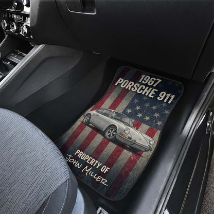 Personalized USA Flag Car Floor Mats | PersonalizedFury