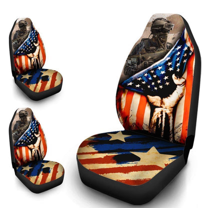 Personalized Veteran Car Seat Covers Custom Photo Car Accessories