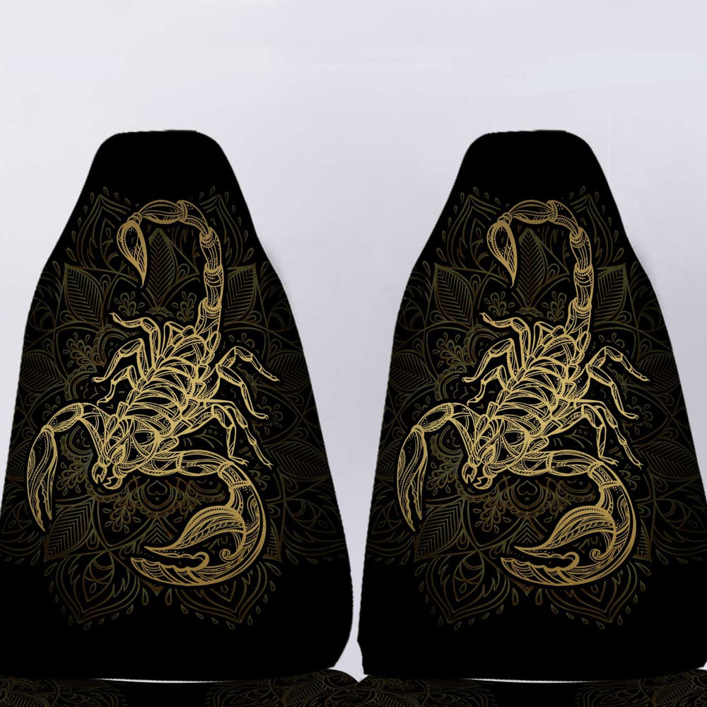 Personalized Zodiac Scorpio Car Seat Covers Custom Name Car Accessories