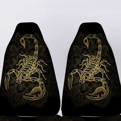 Personalized Zodiac Scorpio Car Seat Covers Custom Name Car Accessories