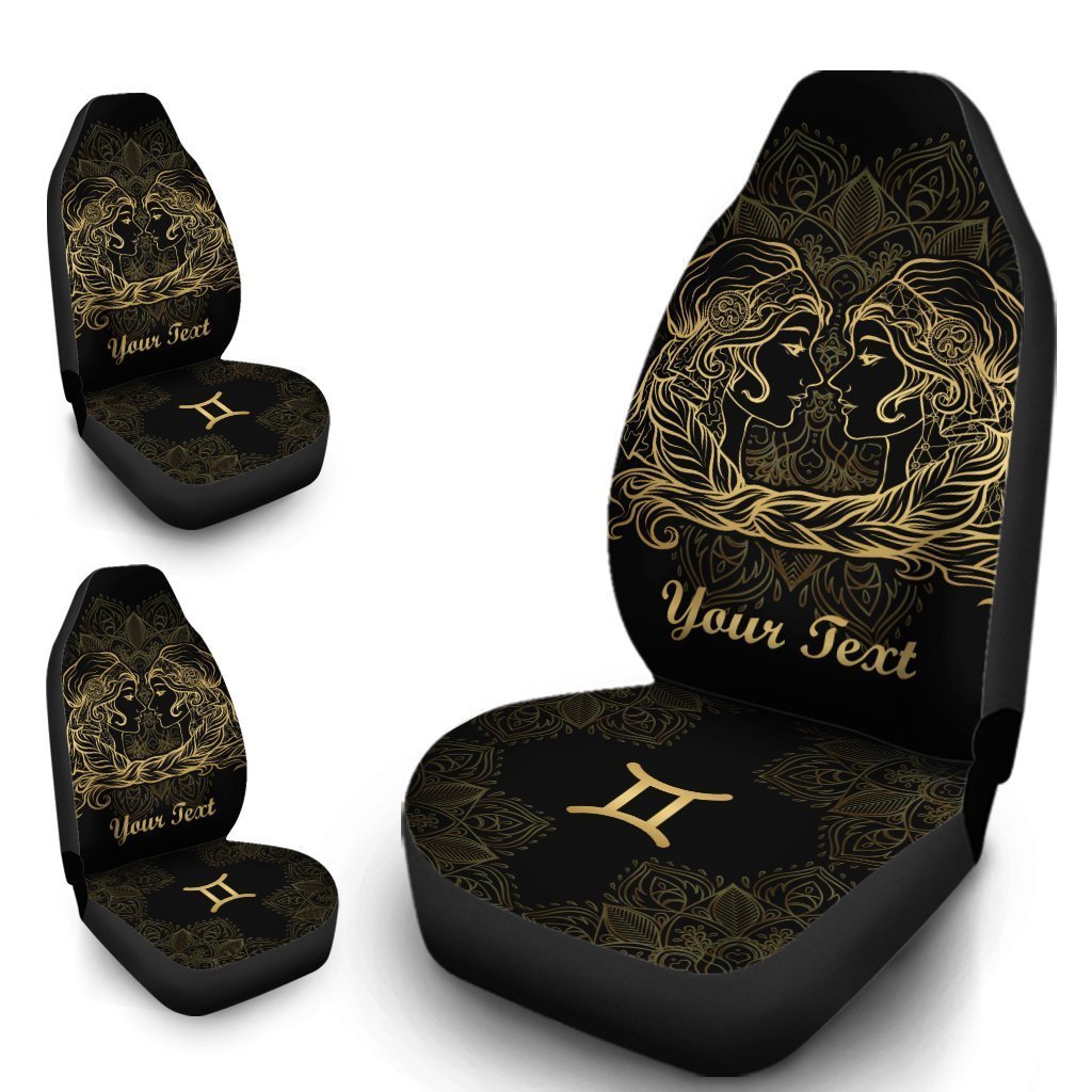 Personalized Zodiac Sign Gemini Car Seat Covers Custom Gemini Car Accessories