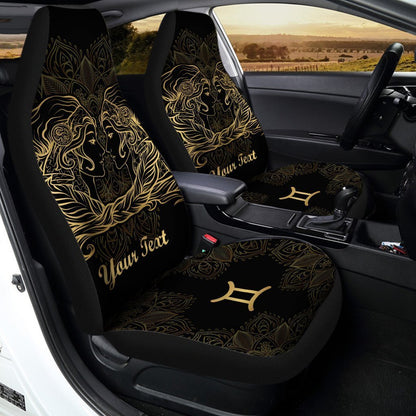 Personalized Zodiac Sign Gemini Car Seat Covers Custom Gemini Car Accessories
