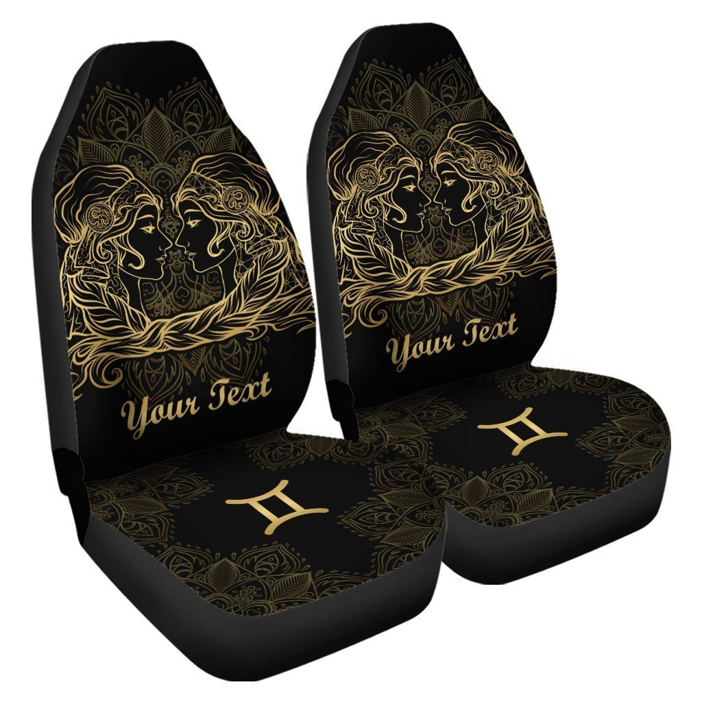Personalized Zodiac Sign Gemini Car Seat Covers Custom Gemini Car Accessories
