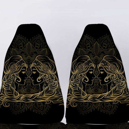 Personalized Zodiac Sign Gemini Car Seat Covers Custom Gemini Car Accessories