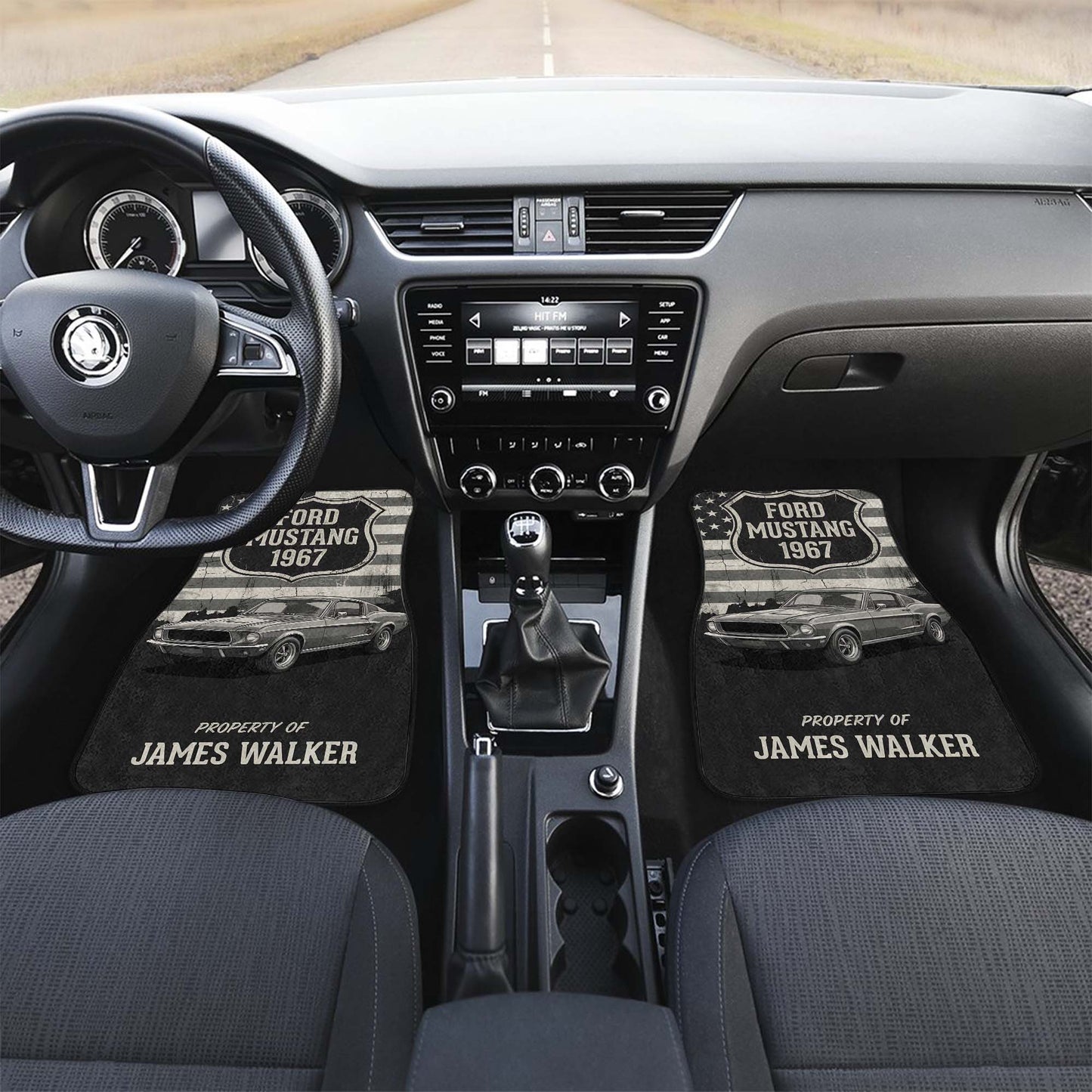 Custom Car Floor Mats – Upload Photo, USA Flag | PersonalizedFury