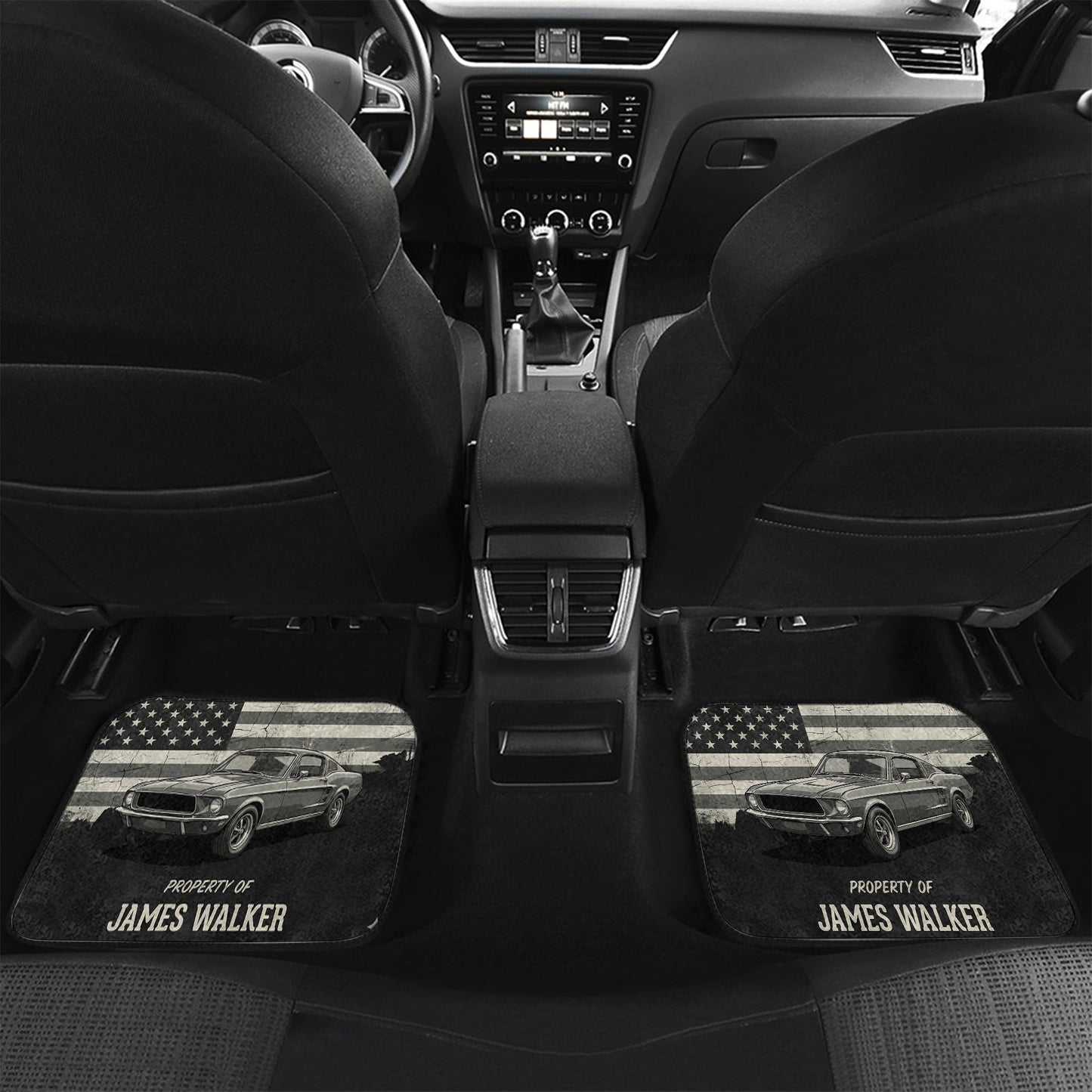 Custom Car Floor Mats – Upload Photo, USA Flag | PersonalizedFury