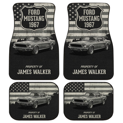 Custom Car Floor Mats – Upload Photo, USA Flag | PersonalizedFury