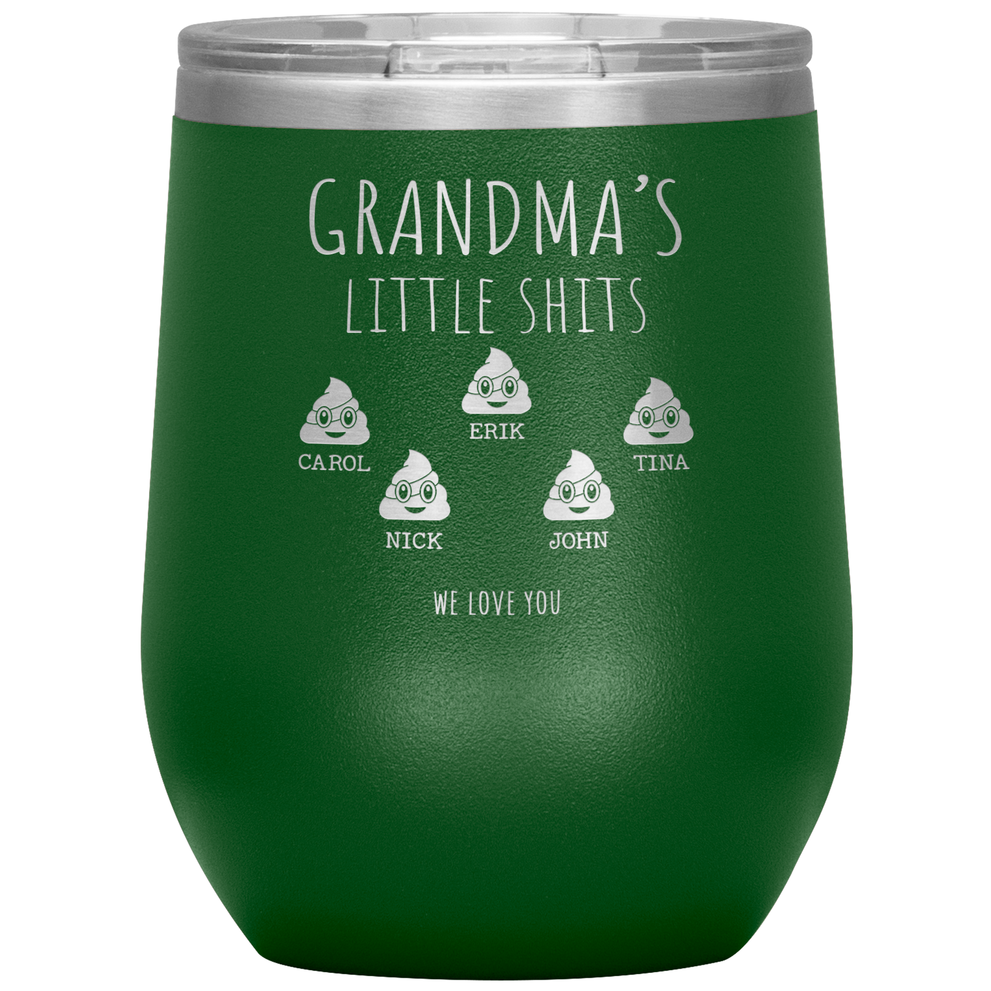 Personalized_Grandma_Tumbler_12oz_Wine_Tumbler_Green_Mockup.png