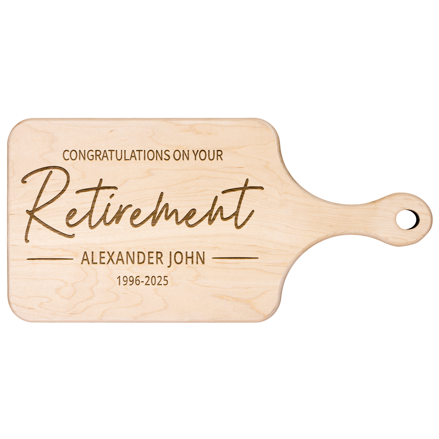 Personalized_Retirement_Cutting_Board__Light_Handle_H_Main_Mockup.png