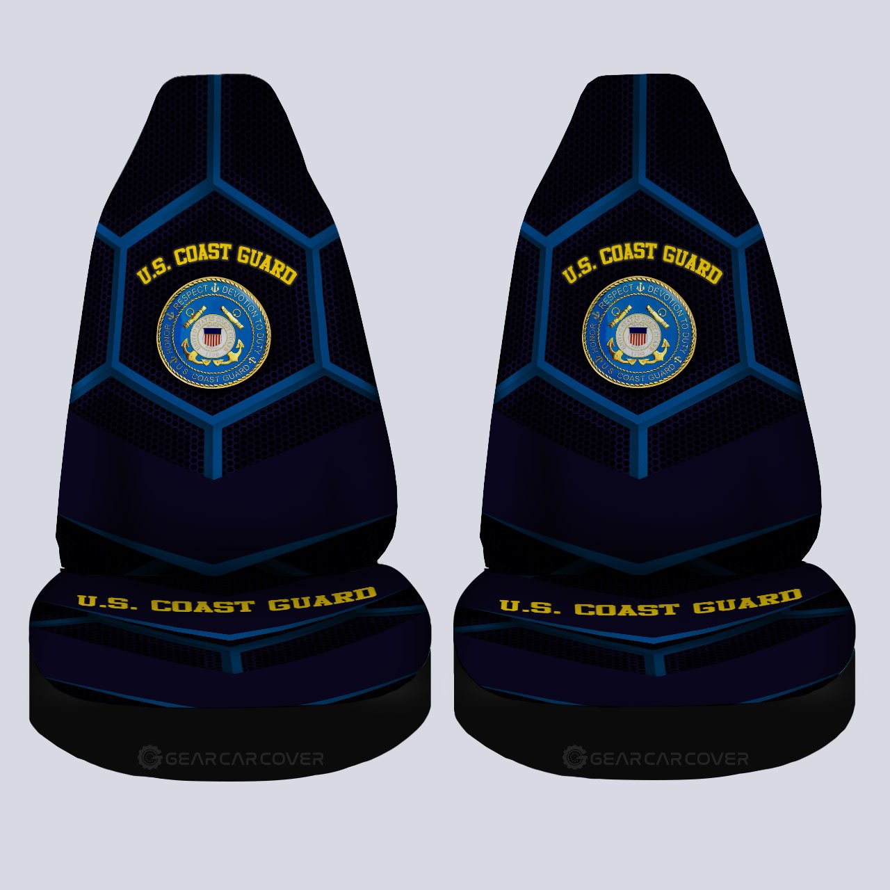 Personalzied U.S. Coast Guard Car Seat Covers Customized Name US Military Car Accessories