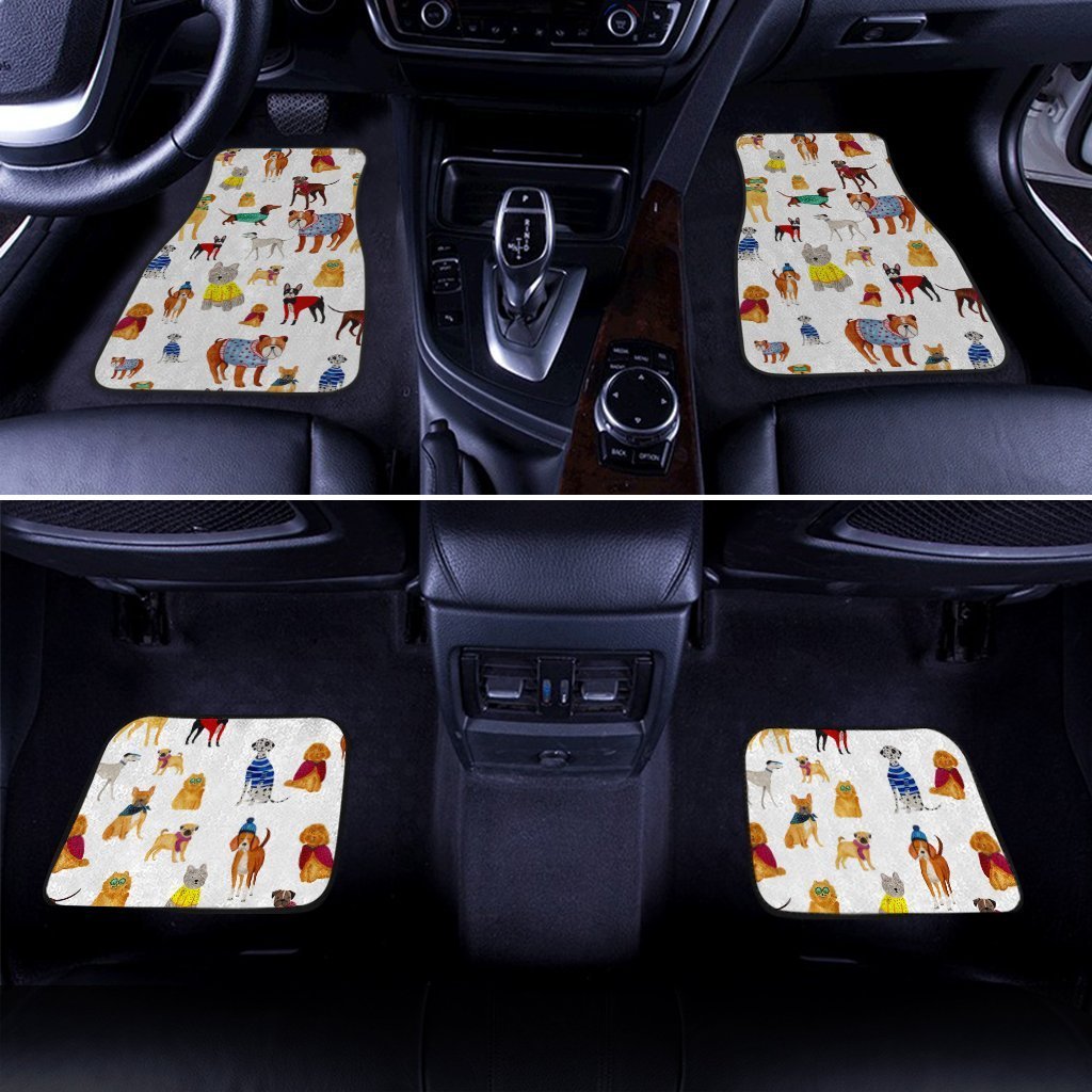Pet Dogs Car Floor Mats Custom Pattern Dog Car Accessories