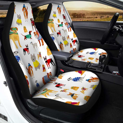 Pet Dogs Car Seat Covers Custom Pattern Dog Car Accessories