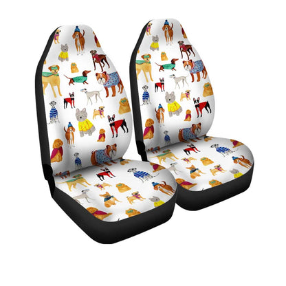 Pet Dogs Car Seat Covers Custom Pattern Dog Car Accessories