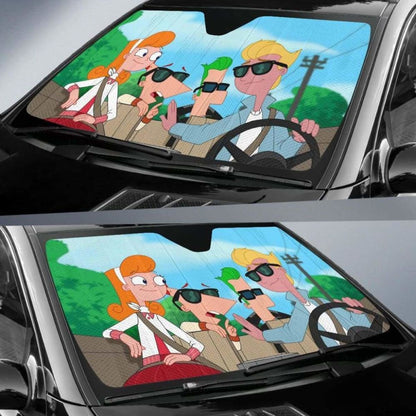 Phineas And Ferb Car Sun Shades 918b Universal Fit