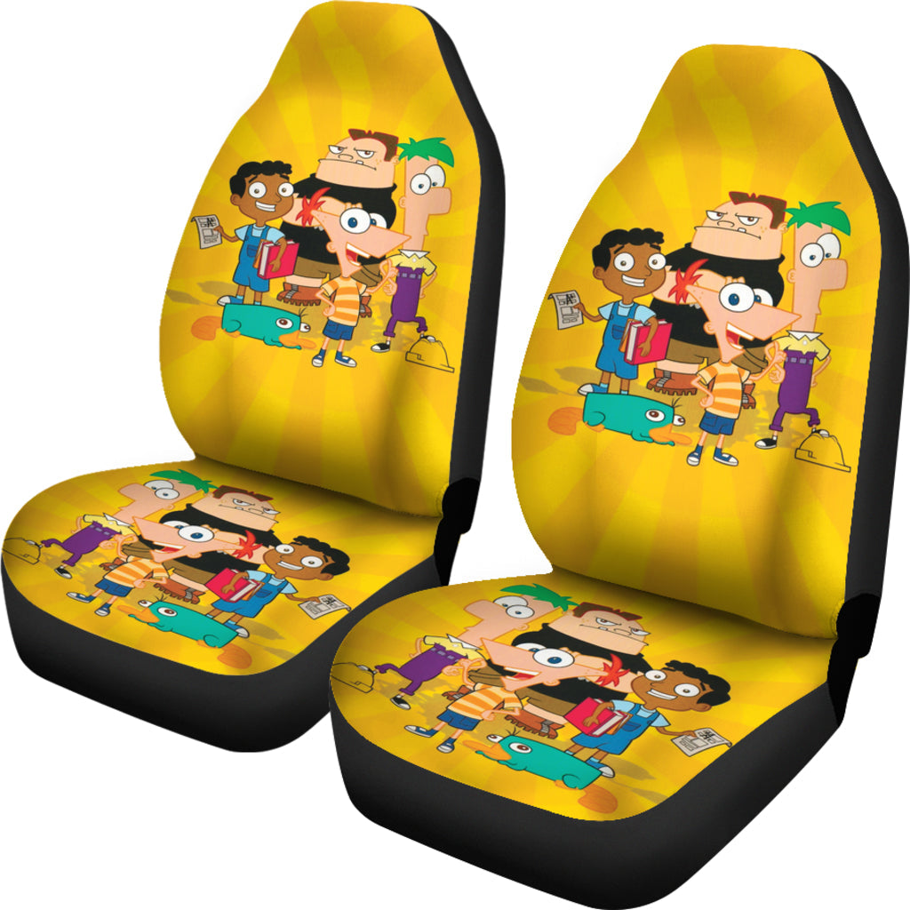 Phineas & Ferb Car Seat Covers Custom For Fans Ci221208-02