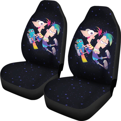 Phineas & Ferb Car Seat Covers Custom For Fans Ci221208-01