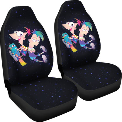 Phineas & Ferb Car Seat Covers Custom For Fans Ci221208-01