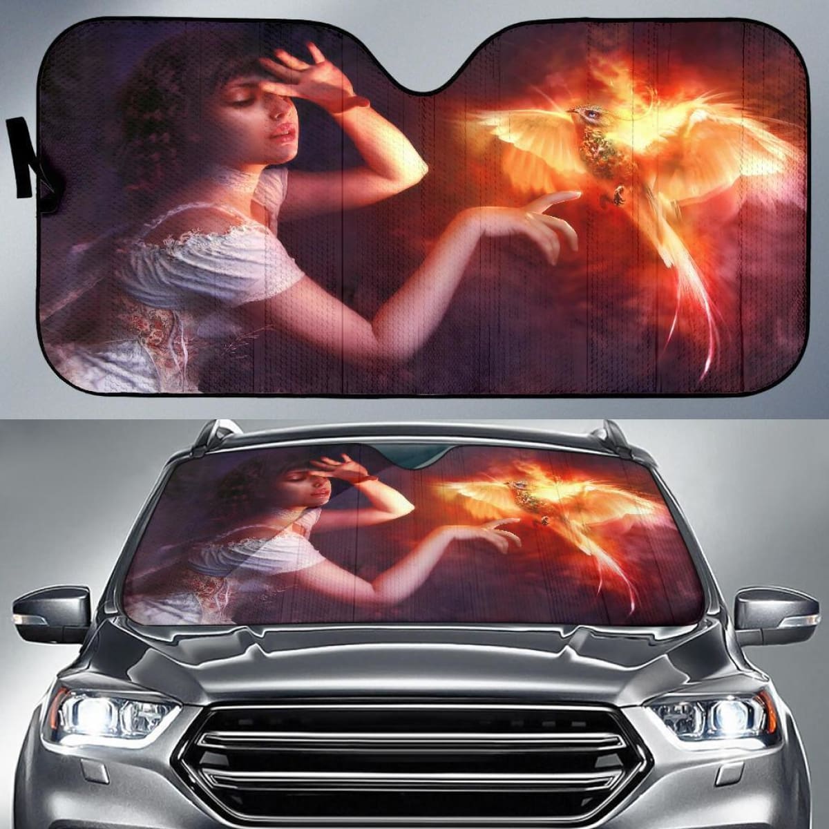 Phoenix Girl Car Sun Shade Universal Fit 225311